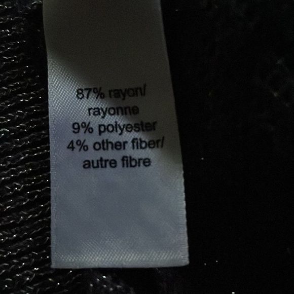 All over sparkle,  form fitting metallic threaded sheer soft sweater - Picture 4 of 5